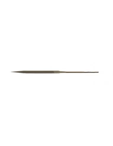 Lima triangular de aguja, limado fino y pulido, sin mango, 140 mm