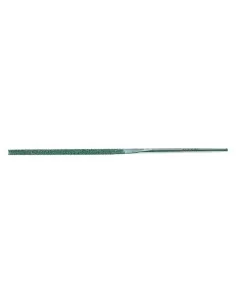 Lima de aguja de precisión de diamante sin mango con punta cónica de media caña, 160 mm