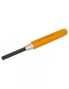 Botador cilíndrico de 2 mm con mango octogonal y protector para la mano, 150 mm