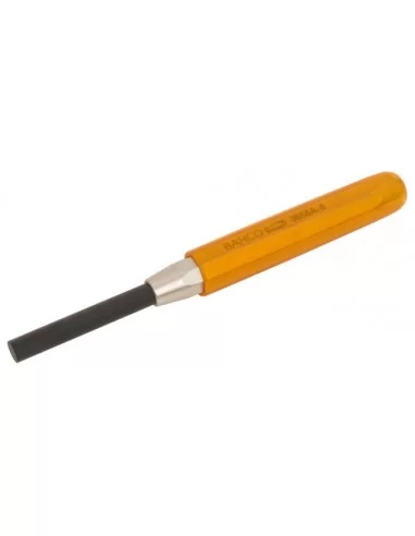 Botador cilíndrico de 2 mm con mango octogonal y protector para la mano, 150 mm