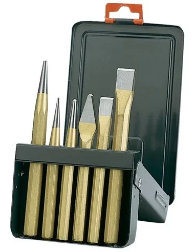 Cincel de albañil con acabado lacado color cobre: 6 piezas/caja